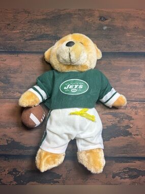 Good Stuff New York Jets NFL Plush Teddy Bear 11" Stuffed Animal w/ Football